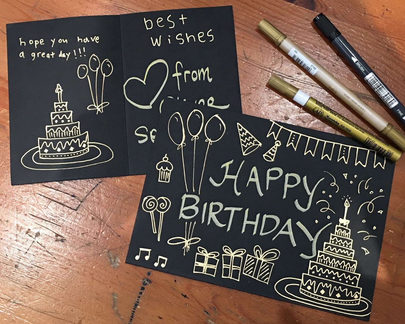 Diy Doodling Birthday Cards Art With Kids