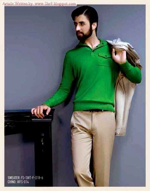 Gul Ahmed Men WinterFall Dress Collection 2014 Sweater / Jackets