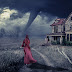 Tornado in village photo manipulation photoshop
