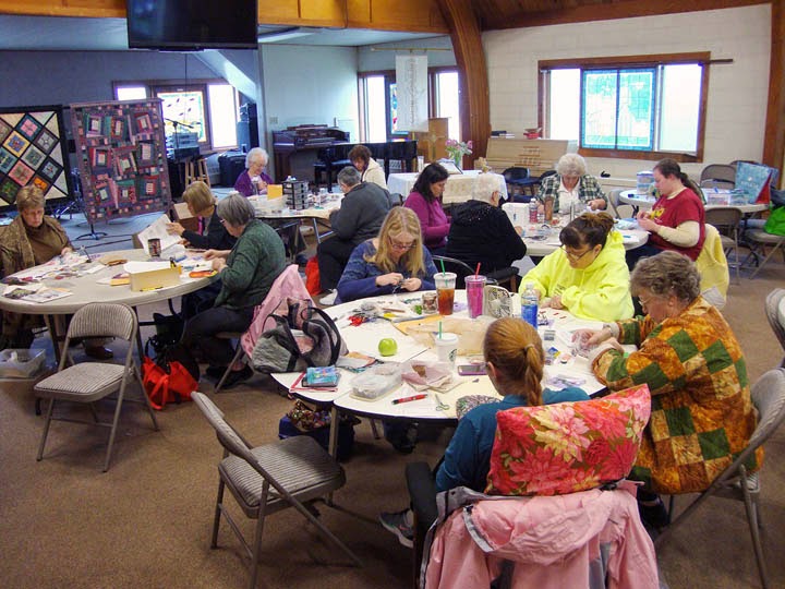 my students - Camano Island Quilters and 3 visitors