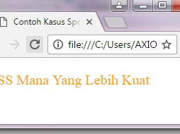 Specificity dalam CSS