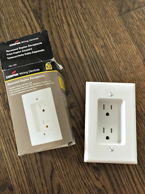 DIY recessed outlet