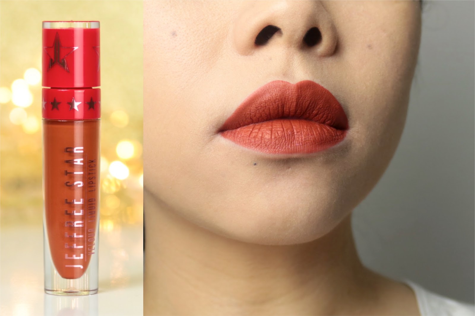 Jeffree Star Velour Liquid Lipsticks | La collection de Noël avis et swatch Pumpkin Pie