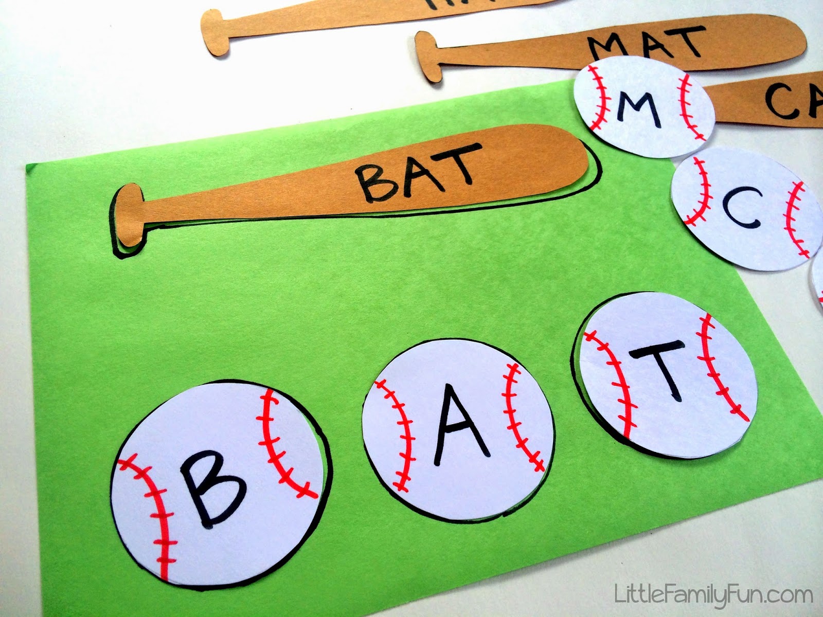 Little Family Fun Baseball Spelling