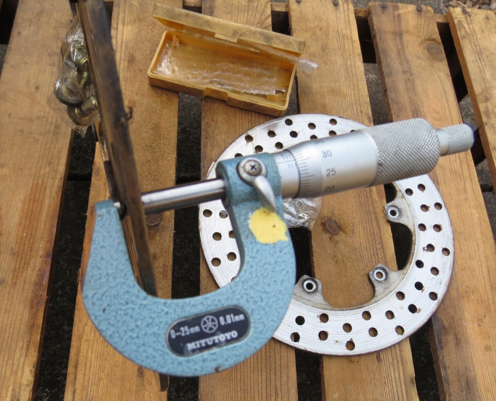 Cagiva Mito 125 Owners Blog Cagiva Mito 125 Brake disc wear limits