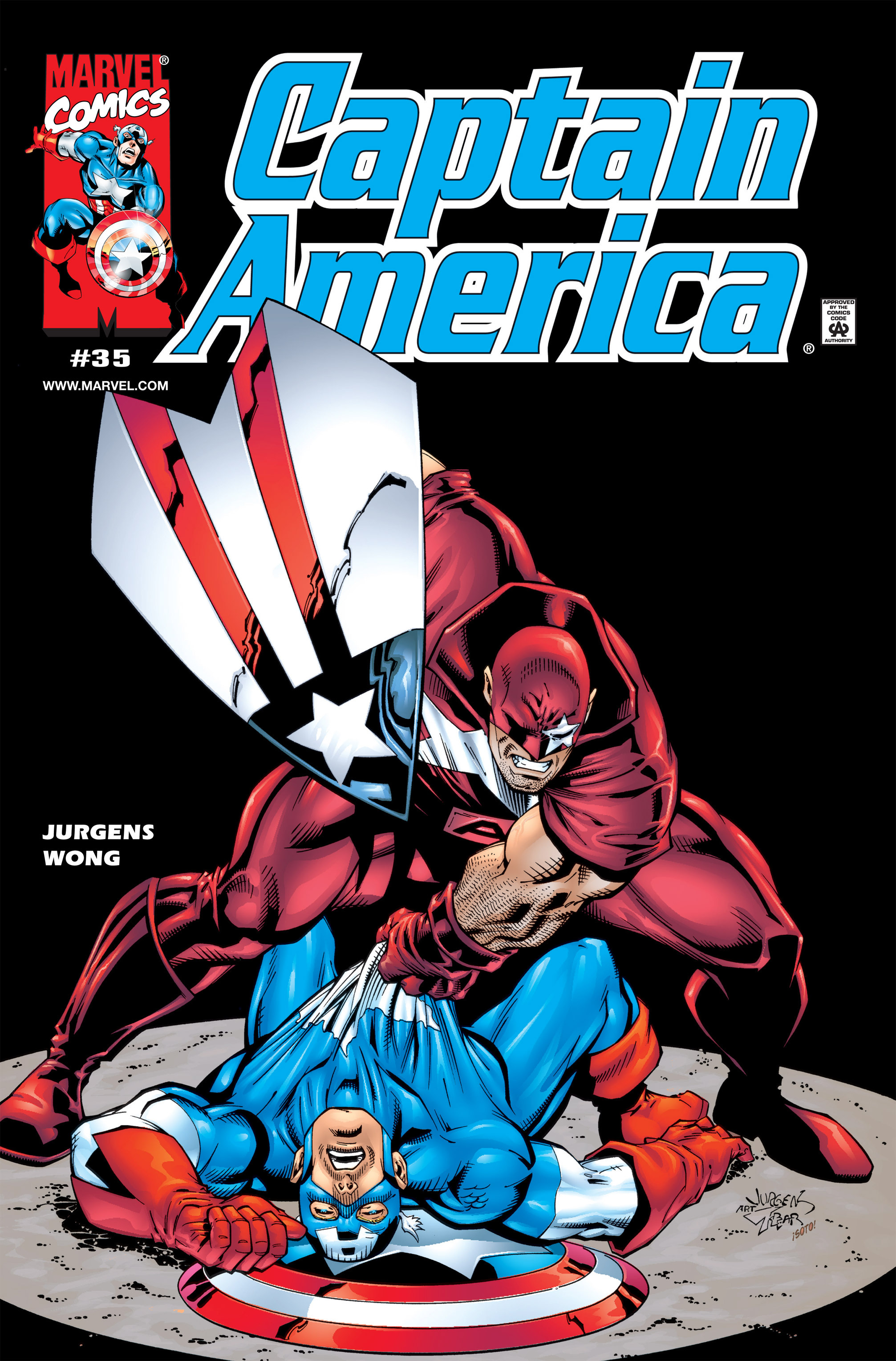Read online Captain America (1998) comic -  Issue #35 - 1