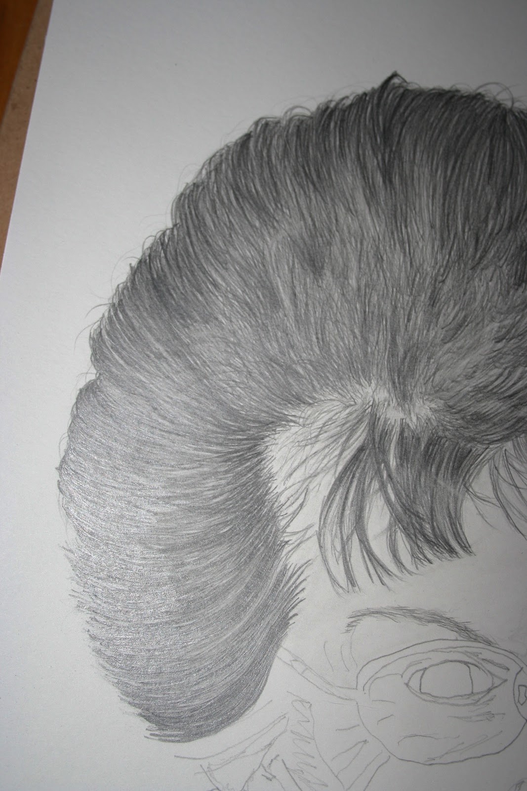Croft Angle Art Studio: Drawing layers of hair in graphite
