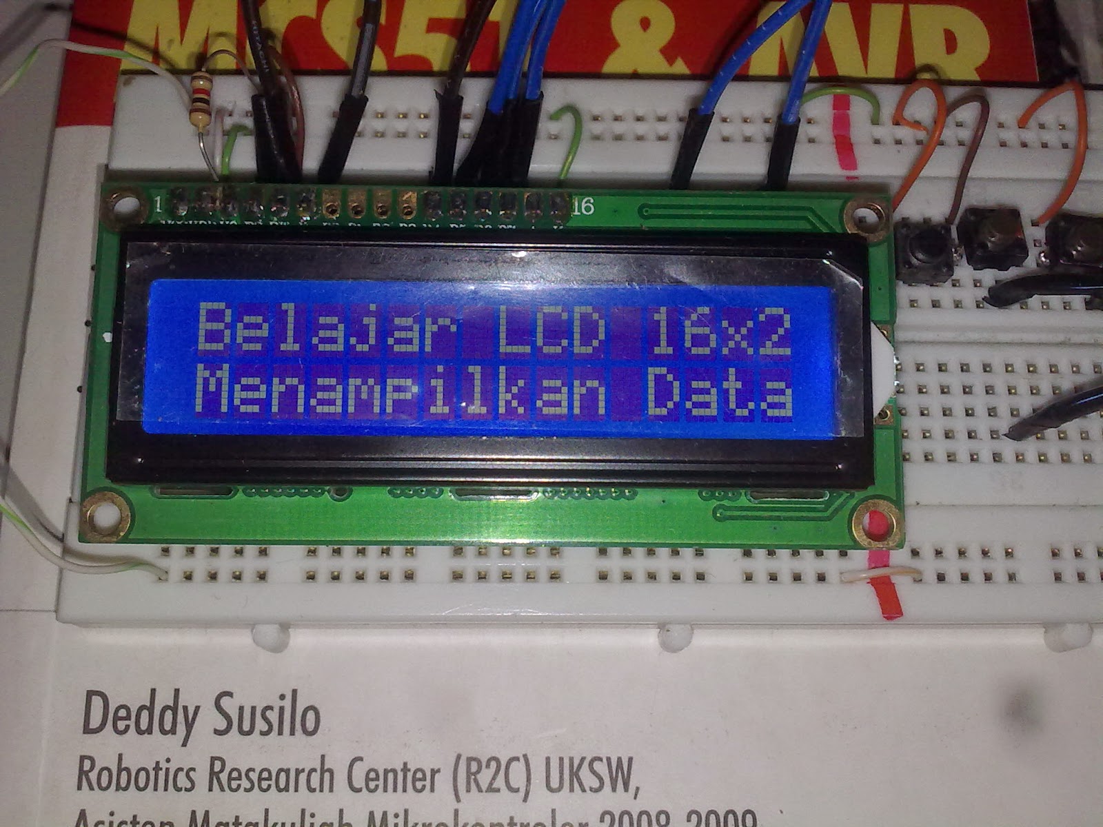 MENAMPILKAN KARAKTER PADA LCD 16 X 2 DENGAN CODE VISION AVR ~ Global ...
