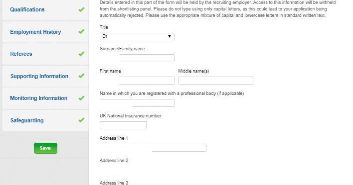 Omars Guidelines My Nhs Jobs Profile 2015