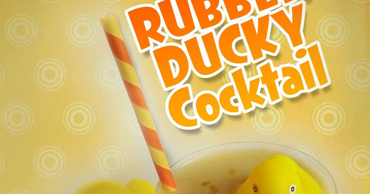 The MARTINI DIVA Mango Pineapple RUBBER DUCKY Cocktail Slushy