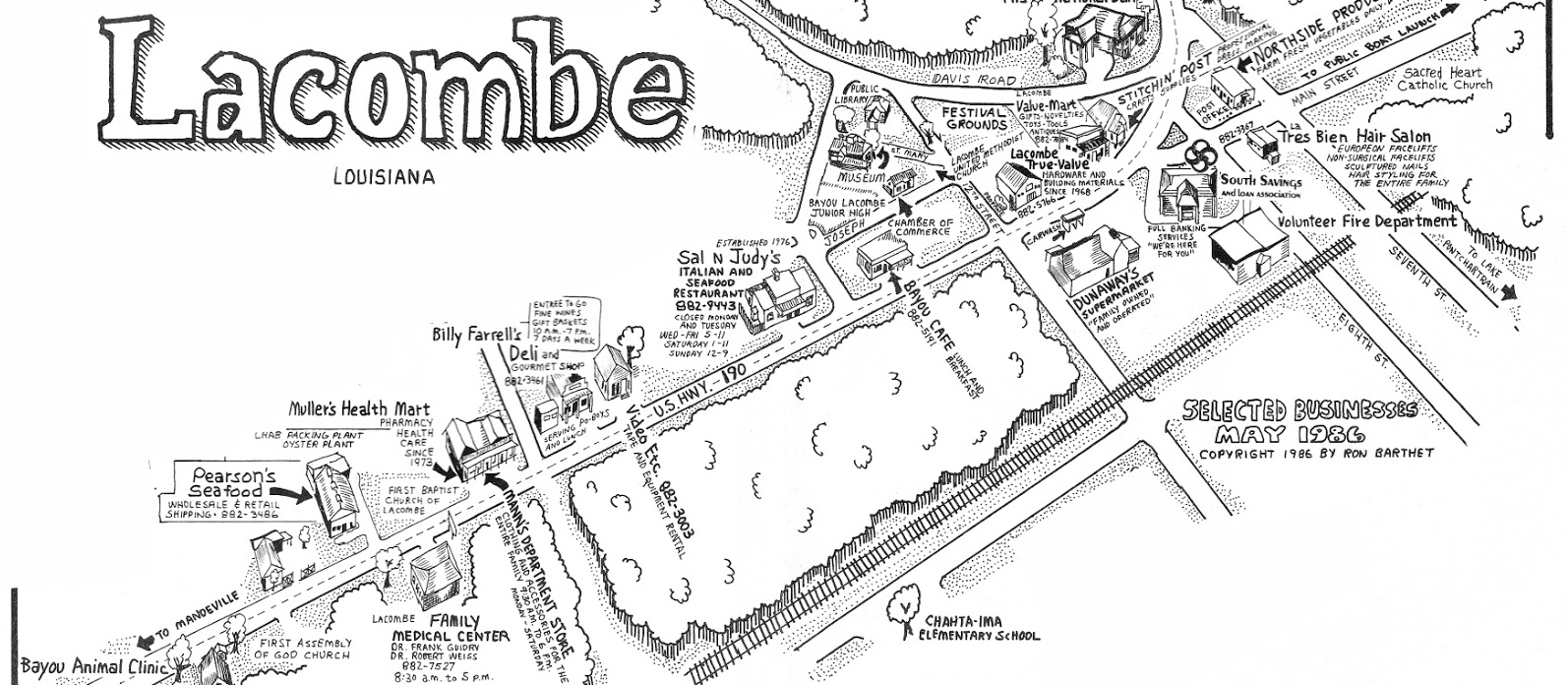 Tammany Family Map of Businesses 1986