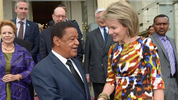 Queen Mathilde of Belgium meets with Ethiopian President Mulatu Teshome on the fourth day in Addis Ababa, part of a four days visit of Belgium Queen in Ethiopia 