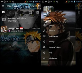 Download BBM Naruto Versi 3.2.5.12 Apk Terbaru nama