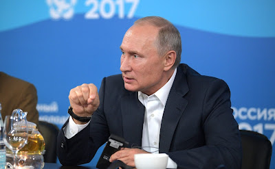 Vladimir Putin during the meeting with participants of 19th World Festival of Youth and Students. Vladimir Putin during the meeting with participants of 19th World Festival of Youth and Students.