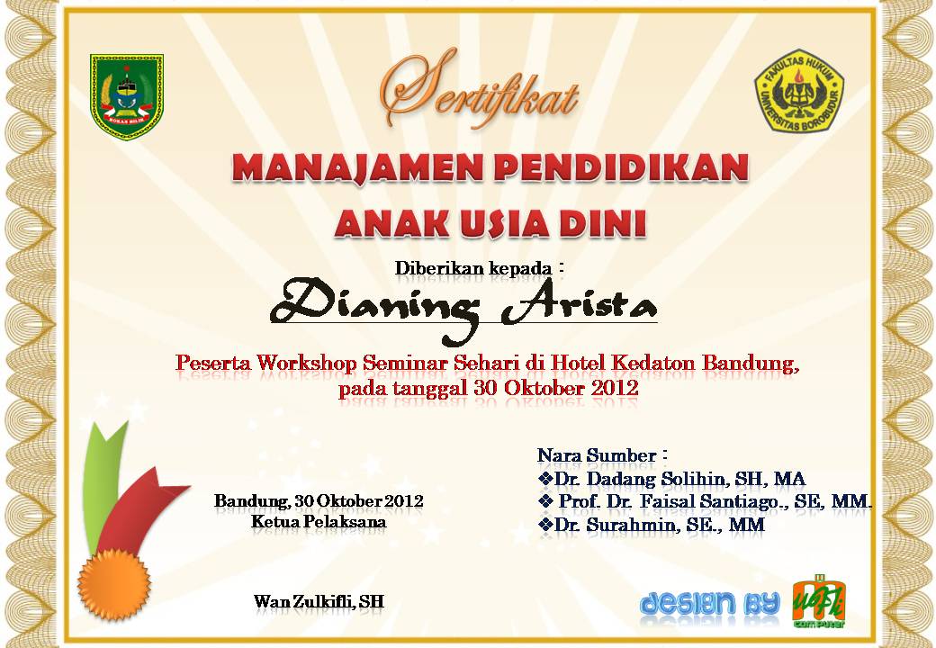 Desain Sertifikat: contoh desain model sertifikat