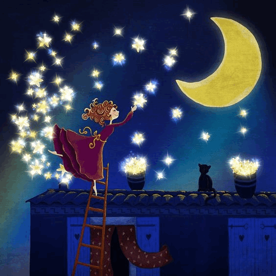Risultati immagini per stelle nel cielo gif