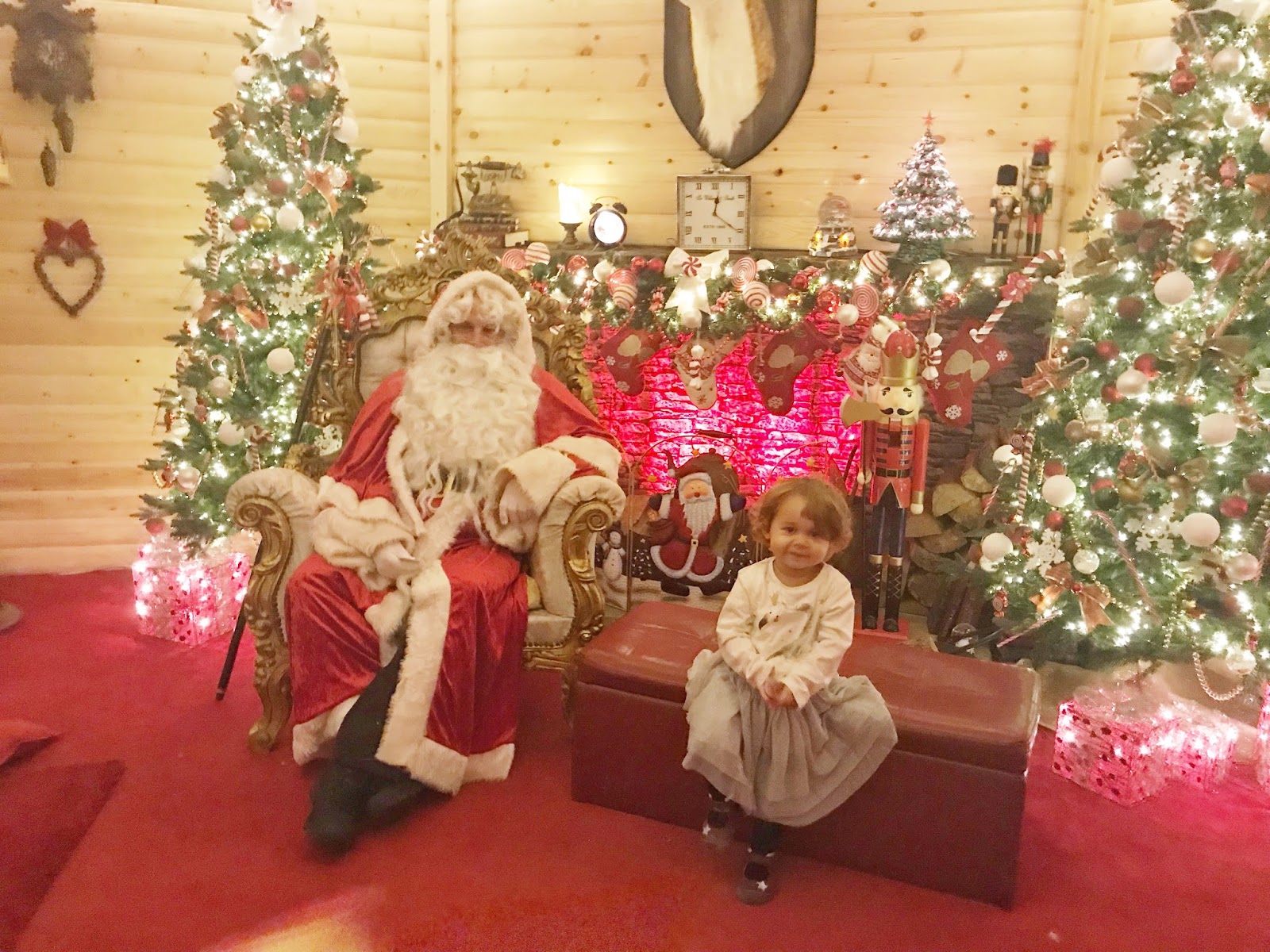 Visiting Santa at Pugh's Garden Centre Cardiff Kerry Louise Norris