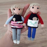 PATRON GRATIS MUÑECO Y MUÑECA AMIGURUMI 30626