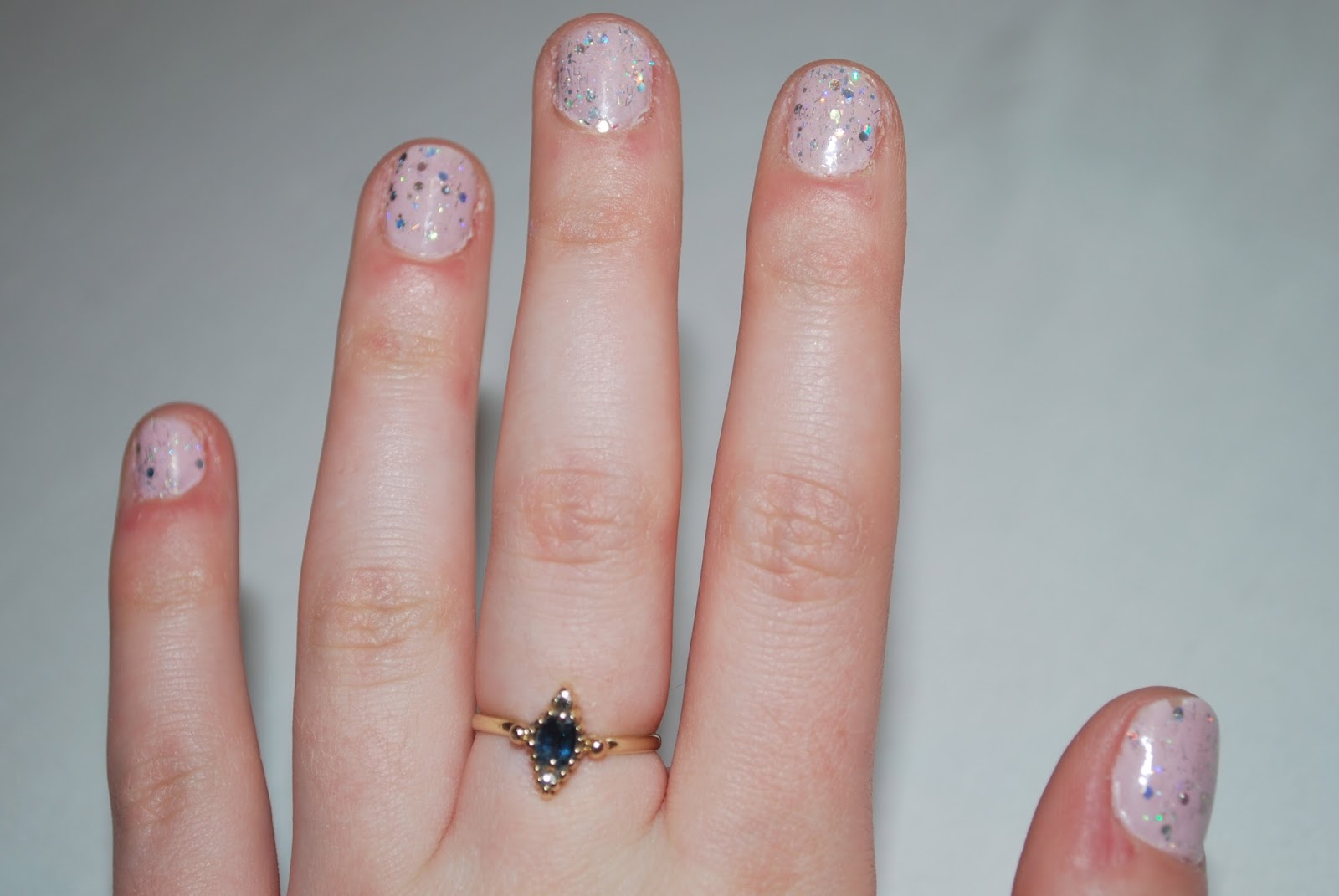 Prepped and Polished NOTD Sally Hansen 'Arm Candy' and OPI 'Which