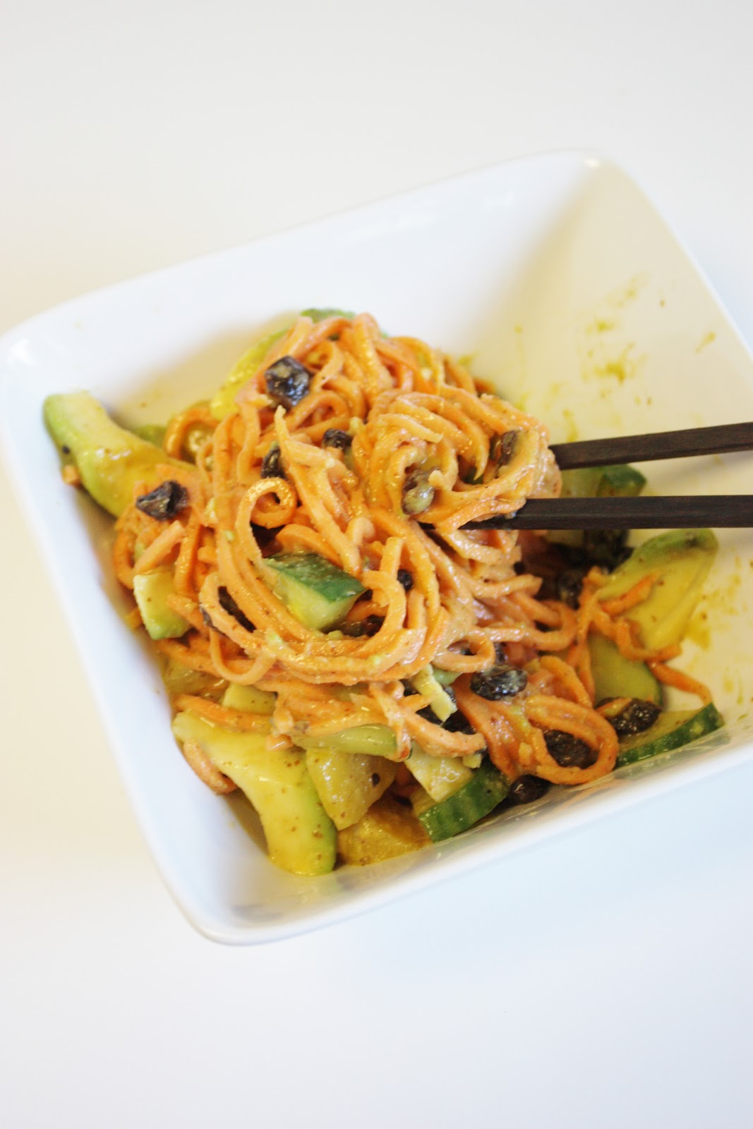 This Rawsome Vegan Life: yam noodles with miso sauce