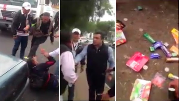 Funcionario del PRI golpea a anciano que vende paletas y patea a joven que lo defendía (VIDEO). Funcionario del PRI golpea a anciano que vende paletas y patea a joven que lo defendía (VIDEO).