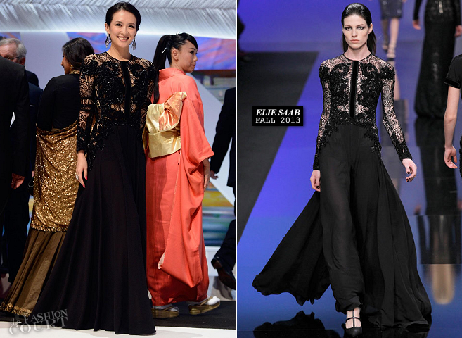 Zhang Ziyi in Elie Saab (Fall 2013 ) – ‘Zulu’ Cannes Film Festival Premiere and Closing Ceremony