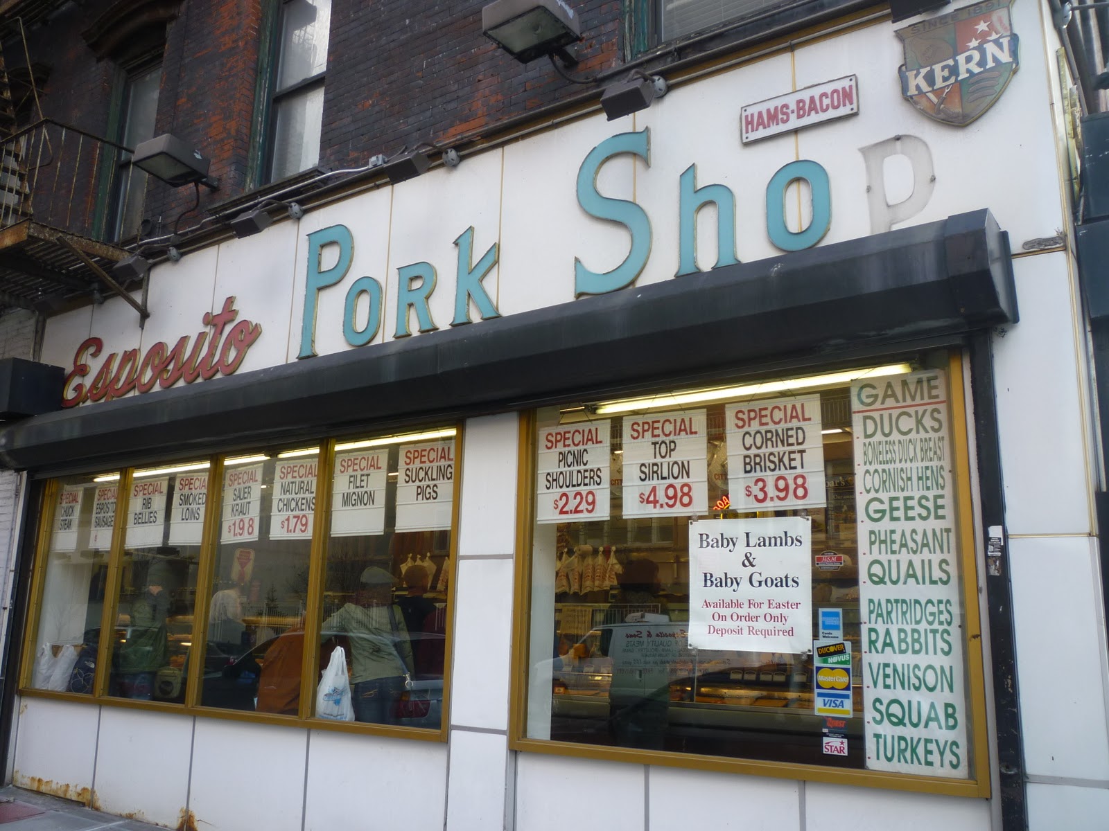 Lost City Esposito Pork Store Back When