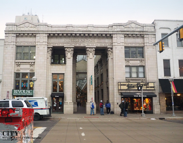 city style and living blog, nickels arcade, ann arbor michigan