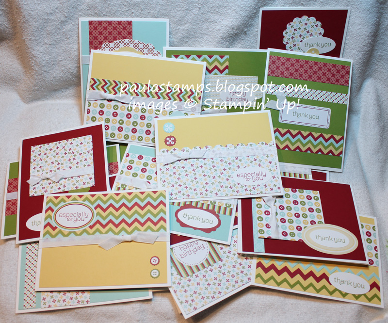 Stampin' with Paula Simply Scrappin' Kit Cards