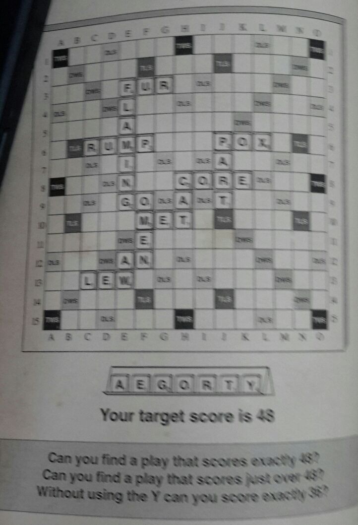 Scrabble Puzzle 1 Scrabbling Away