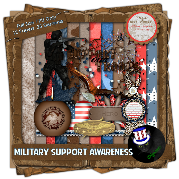 Digicats (and Dogs) Help Support our Troops with the Military Support Awareness Blog Train!