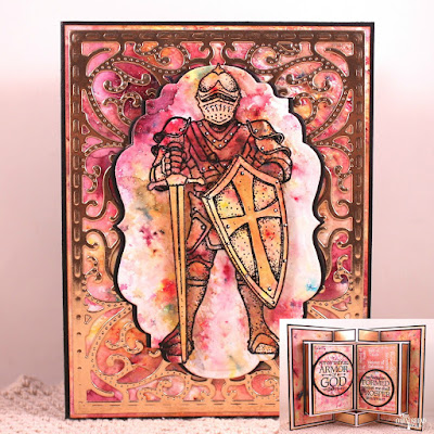 Our Daily Bread Designs Stamp Set: Armor of God, Our Daily Bread Designs Custom Dies: Vintage Labels, Vintage Flourished Pattern, Double Stitched Rectangles, Double Stitched Circles, Circles, Our Daily Bread Designs Fun and Fancy Folds: Book Fold