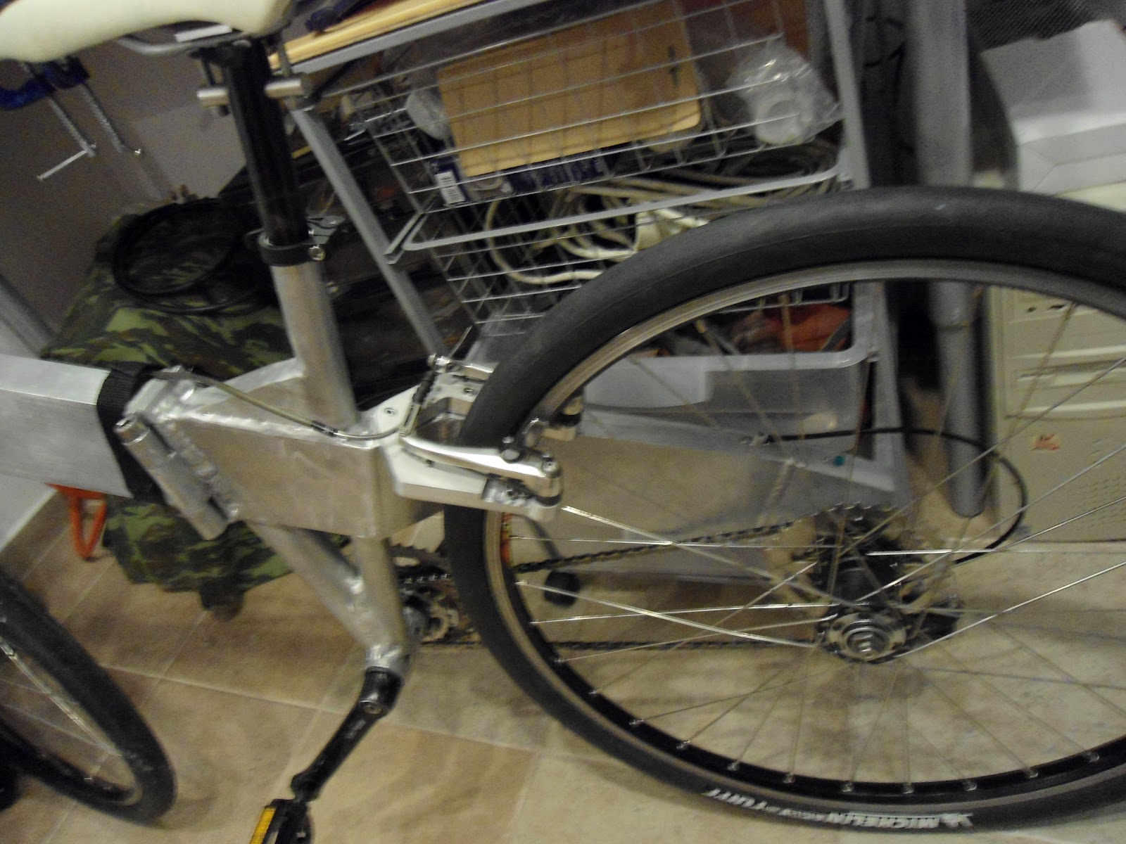 Folding Project: Folding Bicycle Rear Brake - Cantilever CNC bridge