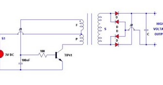 3V electronic stun gun circuit - Electronic Circuit