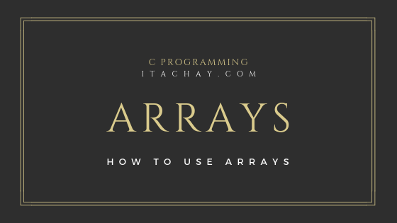 arrays in c programming