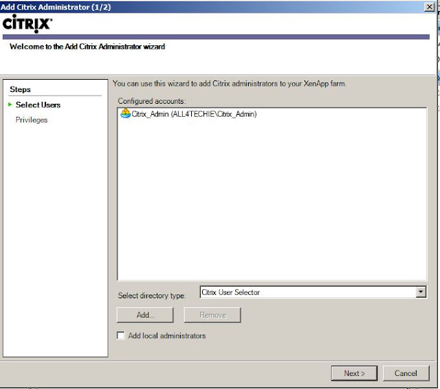 All4Techie: Citrix Installation and Configuration-III