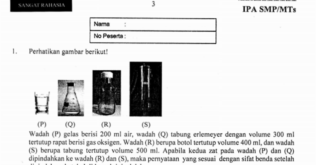 Contoh Soal Akm Ipa Smp / Contoh Soal Hots Ipa Smp Dan Contoh Soal Akm Ipa Smp / Contoh Soal Hots Ipa Smp Dan