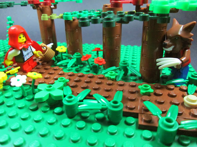 MOC LEGO História do Capuchinho Vermelho e o Lobo Mau