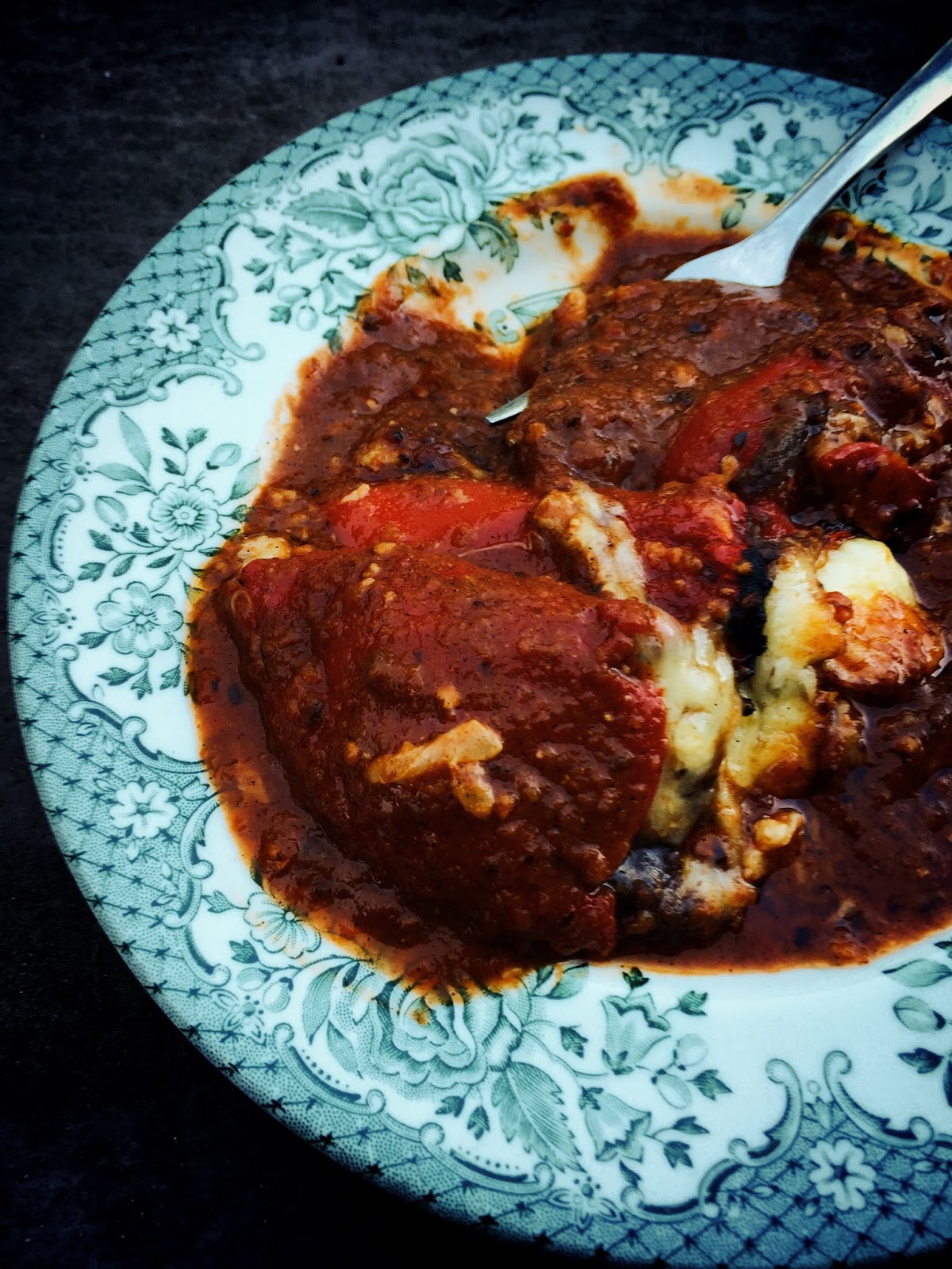 morsels & sauces Piquillo Peppers Stuffed with Refried Beans on