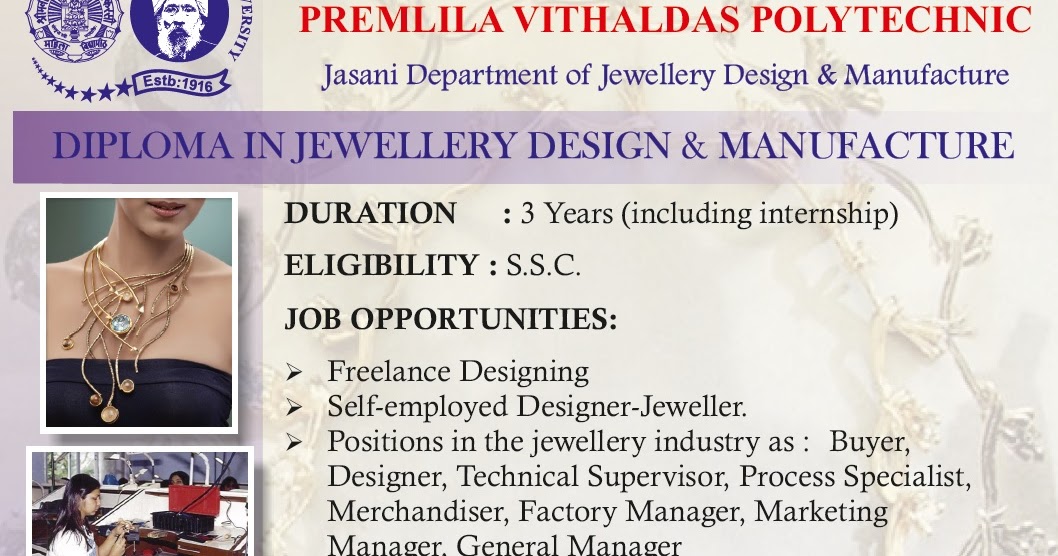 Degree / Diploma in Jewellery Design SNDTWU Jewellery Education