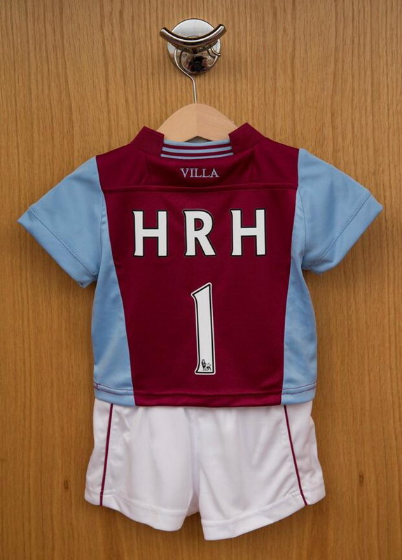 Pic of the day Aston Villa Royal baby with personalised kit