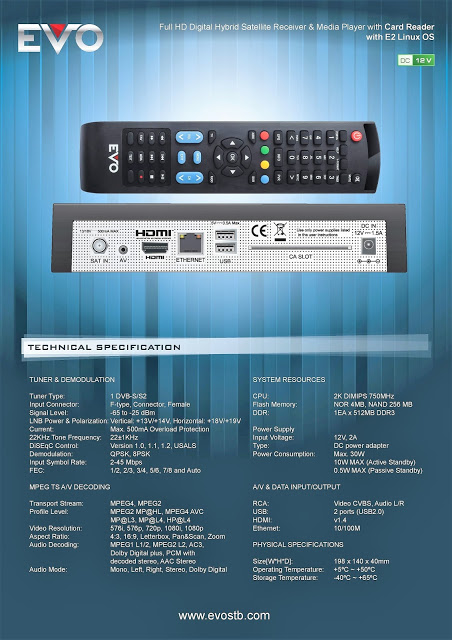 NOVO RECEPTOR OPTIBOX EVO ENFINITY MINI (ENIGMA2) - K825gs