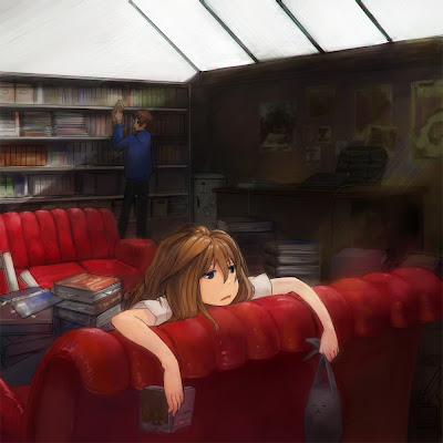  bored library anime 