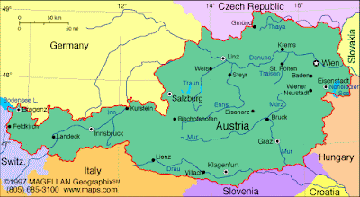 Österreich Karte Stadt Region | Karte von Deutschland Stadt Regionalen