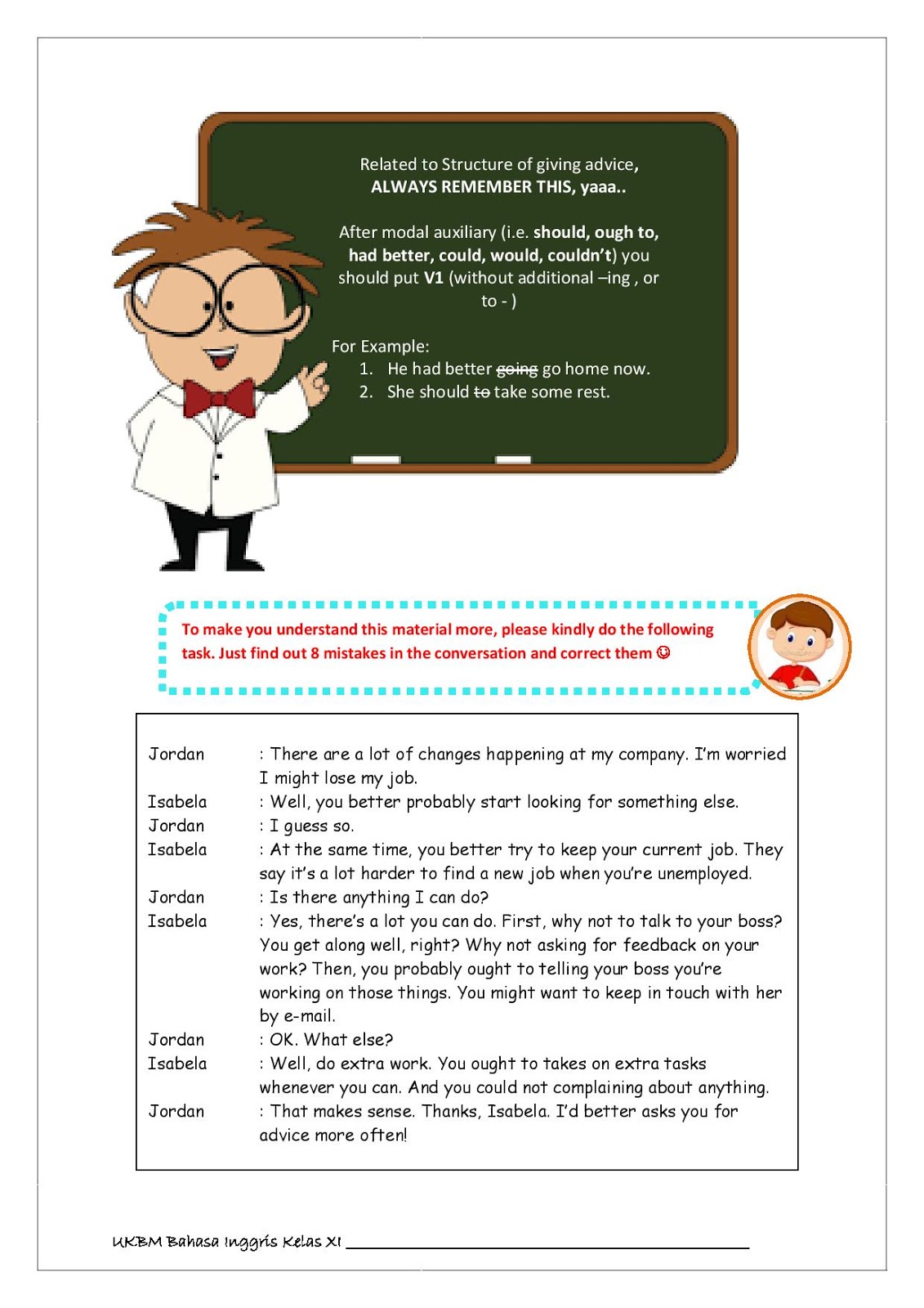 Materi Bahasa Inggris Lintas Minat Kelas 11 Bagikan Kelas