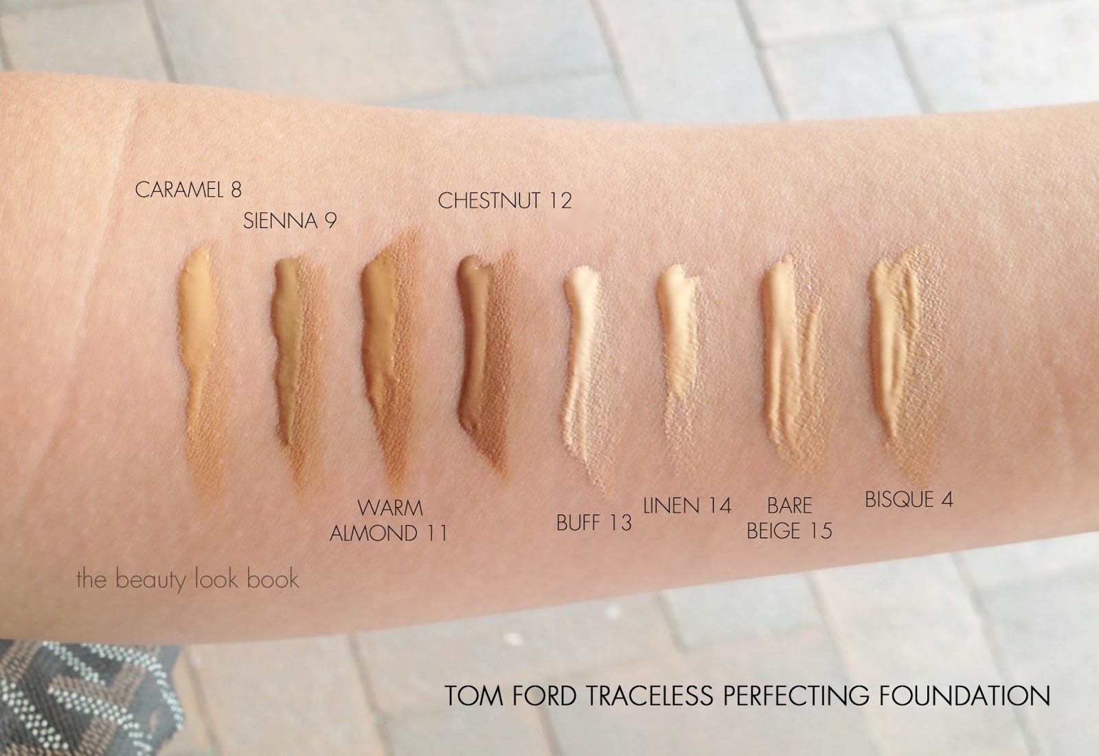 Tom Ford Beauty Traceless Perfecting Foundation SPF15 Swatches - The Beauty  Look Book