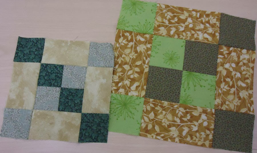 First set of blocks for the quilt