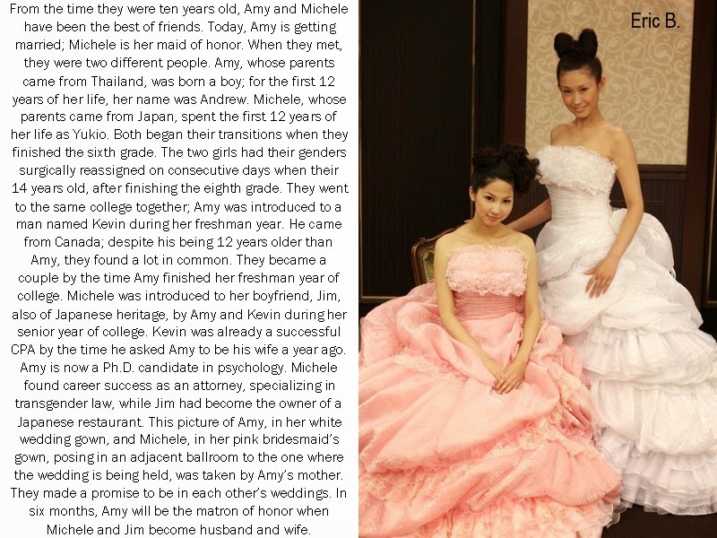 Eric�s Transgender Captions Best Friends on Amy�s Wedding Day