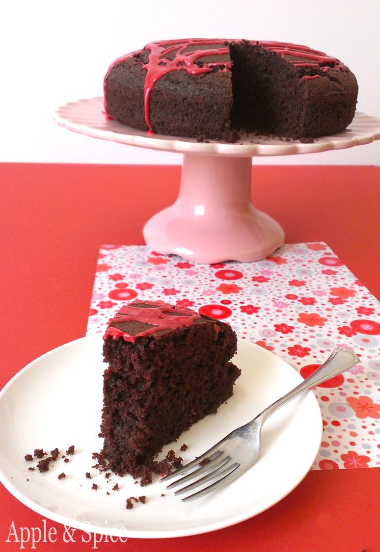 Apple & Spice Chocolate Beetroot Cake with Beetroot Glaze