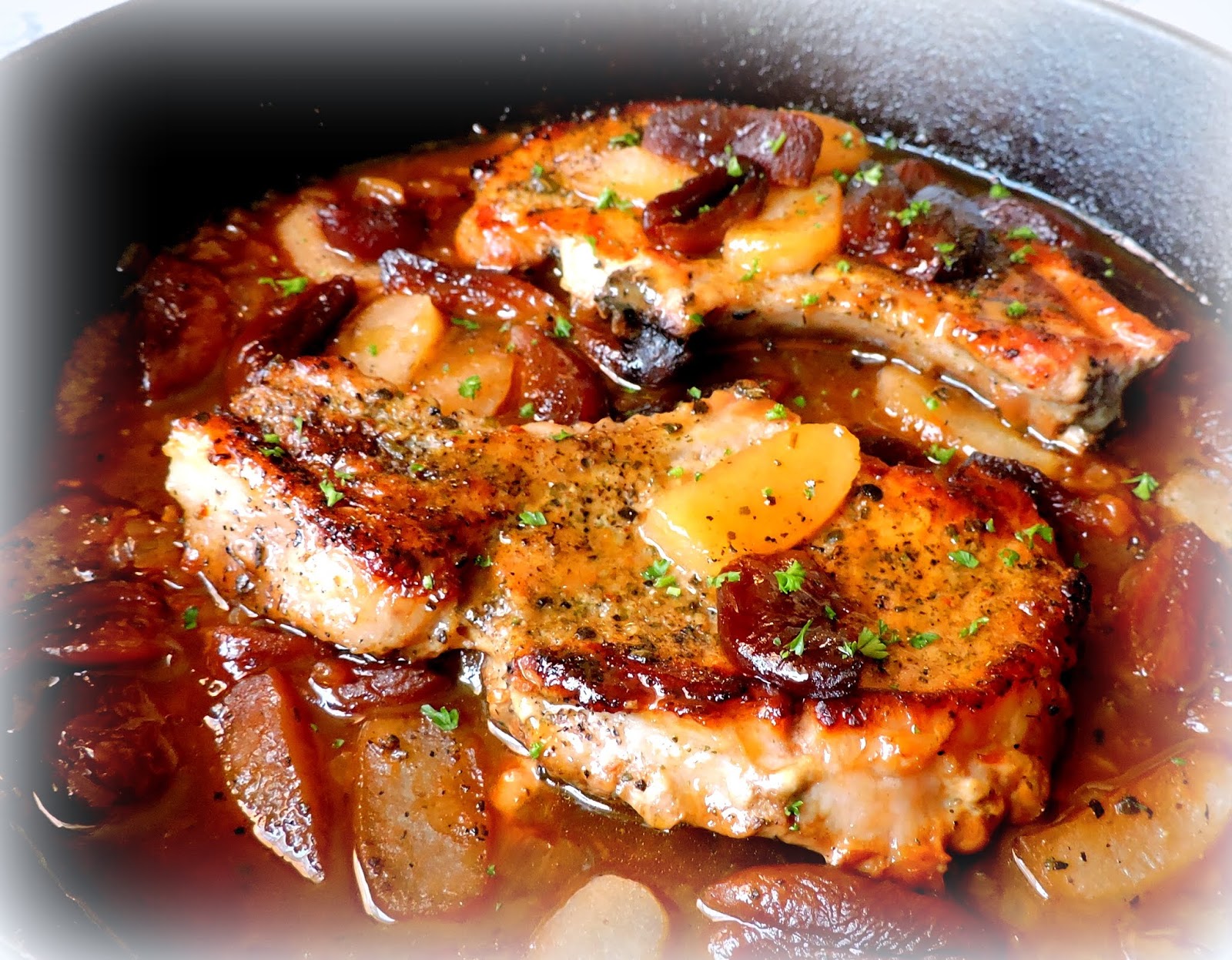 Sweet Apple & Apricot Pork Chops The English Kitchen